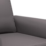  3-dijelni set sofa s jastucima sivi od umjetne kože | shoptok.hr