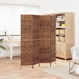 vidaXL Paravan s 4 paneli rjav 163x180 cm vodna hijacinta | Shoptok.si