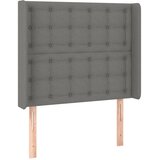  box spring s madracem LED tamnosivi 90x190 cm tkanina | shoptok.hr