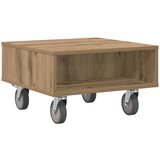  Stolić sa kotačima Umjetnički hrast 50,5 x 50 x 30 cm | shoptok.hr