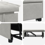  Kauč na razvlačenje 3-u-1 svjetlosiva tkanina | shoptok.hr