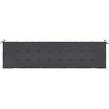  Jastuk za vrtnu klupu crni 200x50x4 cm od tkanine Oxford | shoptok.hr