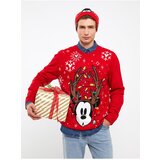 LC Waikiki Crew Neck Long Sleeve Printed Men's Knitwear Sweater Cene