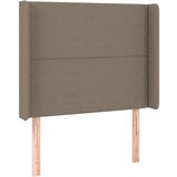  Posteljno vzglavje taupe 93x16x118/128 cm blago, (20938589) | Shoptok.si