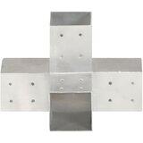 Spojnik za stupove u X-obliku od pocinčanog metala 81 x 81 mm | shoptok.hr