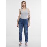 Orsay Dark Blue Women's Straight Jeans - Women's Cijene