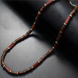IZMAEL Ogrlica AB-34057 - Smeđa / Crvena | shoptok.hr