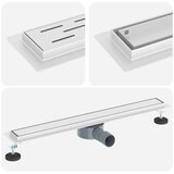 Tuš kanal 2-u-1 sa 360° sifonom Srebrno 70 cm | shoptok.hr