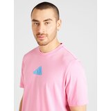 Adidas Tehnička sportska majica tirkiz / svijetloroza / bijela | shoptok.hr