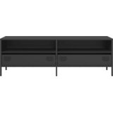 TV ormarić crni 135x39x43,5 cm hladno valjani čelik | shoptok.hr