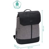 Fillikid torba/ruksak za pelene Osaka, siva melange | shoptok.hr