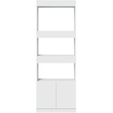 Visoka komoda bijela 63x33x180 cm od konstruiranog drva | Eponuda.com