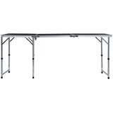  Sklopivi stol za kampiranje sivi aluminijski 180 x 60 cm | shoptok.hr