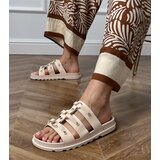 Gemre Beige Roman flip-flops with studs Elenois | Shoptok.si