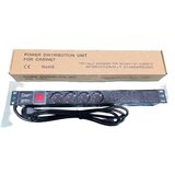 ExeLink Razvodni PDU panel za rack 19 in, sa 4 utičnih mesta, kabl 2m (aluminijum) | ePonuda.com