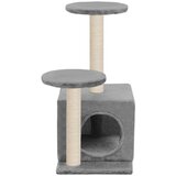  Mačje drevo s praskalniki iz sisala 60 cm sive barve, (20797065) | Shoptok.si