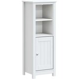 vidaXL Kopalniška omarica BERG bela 40x34x110 cm trdna borovina | Shoptok.si