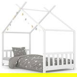  Za dječji krevet od masivne borovine bijeli 80 x 160 cm | shoptok.hr
