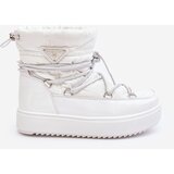 Boto Women's Snow Boots with Platform and Lace-up White Fleure | shoptok.hr