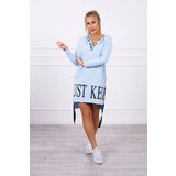 Kesi Dress with hood and print blue | shoptok.hr