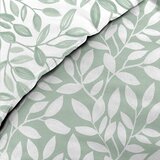 Douceur d intérieur Bela/zelena posteljnina za zakonsko posteljo/podaljšana iz mikrovlaken 240x220 cm Sequoia – | Shoptok.si
