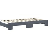  Izvlečna dnevna postelja temno siva 100x200 cm žamet, (20929606) | Shoptok.si