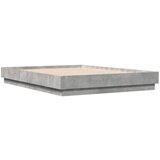  Okvir kreveta boja betona 140x190 cm od konstruiranog drva | shoptok.hr