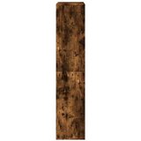 vidaXL Pregrada za prostor dimljen hrast 100x33x156,5 cm inž. les | Shoptok.si