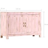  Komoda svjetloružičasta 110 x 35 x 70 cm od masivnog drva manga | shoptok.hr