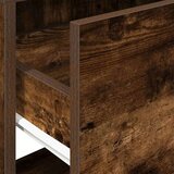 vidaXL Nočna omarica z predalom dimljeni hrast 51x31x47 cm | Shoptok.si