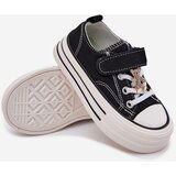 Boto Girls Sneakers With Gold Clip Bear Black Solena | shoptok.hr
