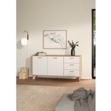 Tvilum Bijela/u prirodnoj boji komoda u dekoru hrasta 147x73x39 cm Ikast – | shoptok.hr