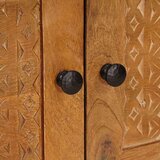 vidaXL Klubska miza Svetlo rjava 80 x 50 x 40 cm trden mangov les | Shoptok.si