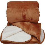 Odeja sherpa 130 x 180 cm, rjava | Shoptok.si