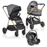 Cangaroo Proizvod sa nedostatkom - OUTLET - kolica za bebe 3 u 1 hydra isize grey ( CAN60210 ) Cene