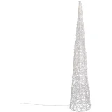 božično drevo prozorno 100 cm vklj. led IP44 - coni