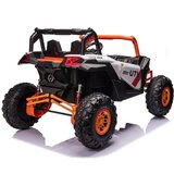 Ramiz Otroški avto akumulator Buggy UTV-MX 24V 4X4 oranžno-bel lea | Shoptok.si