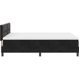  Krevet s opruga kutije s madracem Crna 140 x 200 cm Baršun | shoptok.hr