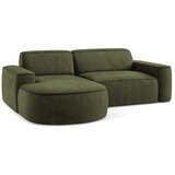 Makamii Zelena kutna garnitura od šenila (s lijevim kutom/s ležaljkom) Omao – | shoptok.hr