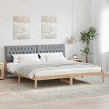 VidaXL Krevetni okvir s tapiciranim uzglavljem Smeđa 200 x 200 cm VidaXL Krevetni okvir s tapiciranim uzglavljem Smeđa 200 x 200 cm Slike