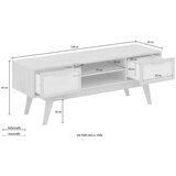 Støraa TV omarica v hrastovem dekorju 128x47 cm Bridget – | Shoptok.si