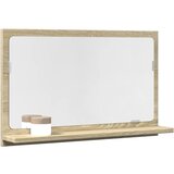 vidaXL Kupaonski ormarić s ogledalom boja hrasta 60x11x37 cm drveni Cijene