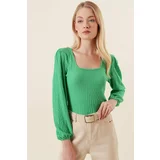 Bigdart Blouse - Green - Fitted
