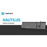  Nautilus, slim multimedia tastatura us, usb, crna/siva | Eponuda.com