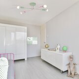  stropni luster cambridge 4xE27/15W/230V zelena/ružičasta | Eponuda.com