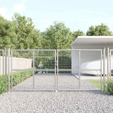  Vrtna vrata od mreže srebrne boje 300 x 125 cm, pocinčani čelik | shoptok.hr