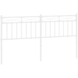  The Living Store Kovinsko vzglavje belo 160 cm - Vzglavje, (21453789) | Shoptok.si