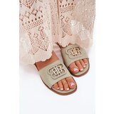 Boto Flat Women's Sandals With Decorative Detail Green Nenitta | ePonuda.com