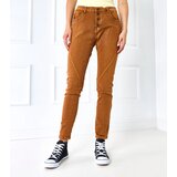 Gemre Heavner brown pants decorated with stitching | Shoptok.si