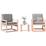  The Living Store Vrtna sedežna garnitura 3-delna trden les douglas - Vrtna Sedežna Garnitura, (21479477) | Shoptok.si